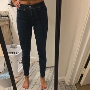 Express Women's Deep Blue Skinny Jeans